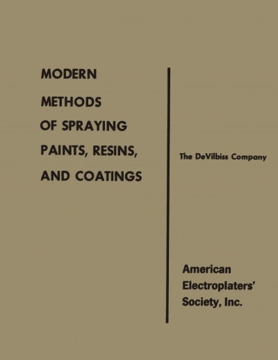 MODERN METHODS OF SPRAYING PAINTS , AND COATINGS